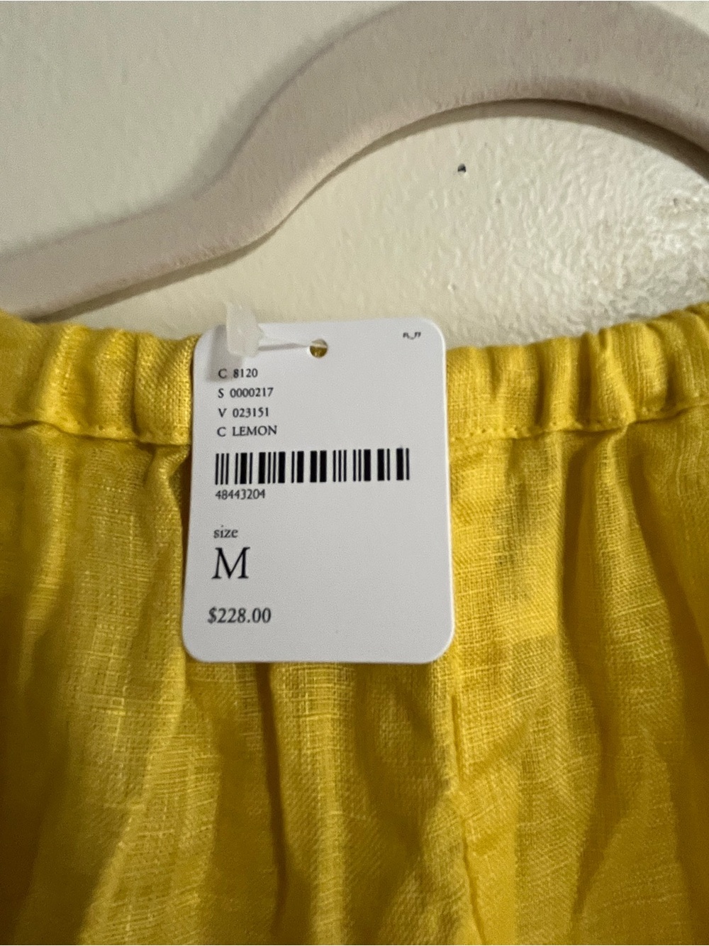 NWT Free People CP Shades Yellow Linen Maxi Skirt M $228